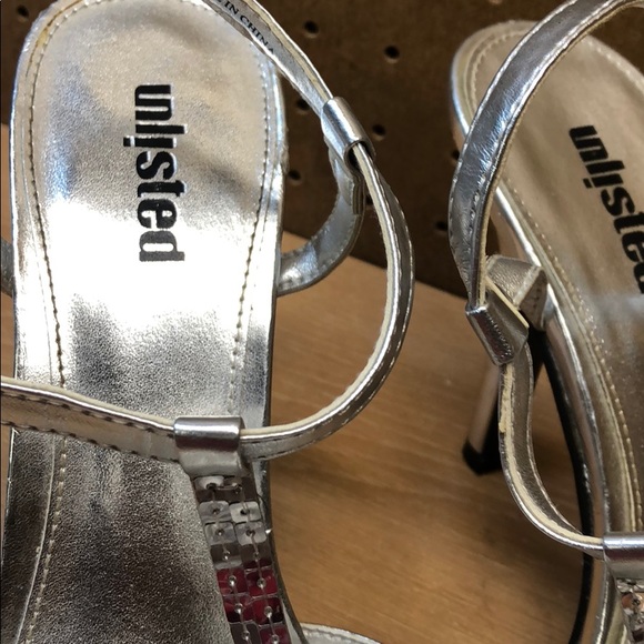 Unlisted Silver Sandal Heels size 10 - Picture 6 of 8